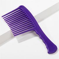 Lady Solid Color Plastic Hair Combs sku image 3