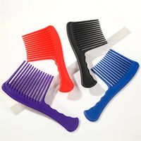 Lady Solid Color Plastic Hair Combs main image 4