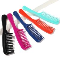 Basic Solid Color Plastic Hair Combs main image 3