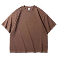Men's T-shirt Short Sleeve T-shirts Washed Casual Solid Color main image 4