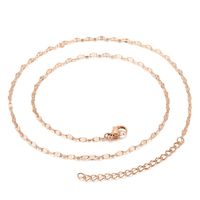 Wholesale Simple Style Classic Style Solid Color Titanium Steel Plating Gold Plated Necklace main image 3