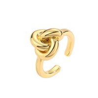 Casual Vintage Style Simple Style Geometric Copper Plating 18k Gold Plated Open Rings sku image 11