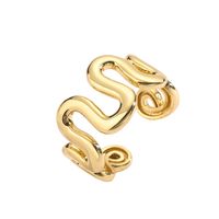Casual Vintage Style Simple Style Geometric Copper Plating 18k Gold Plated Open Rings sku image 8