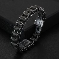 Retro U Shape Titanium Steel Plating Chain Men's Bracelets main image 1