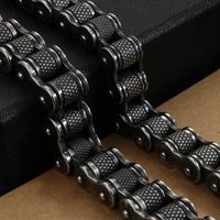 Retro U Shape Titanium Steel Plating Chain Men's Bracelets main image 5