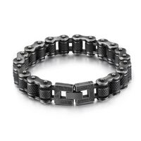 Retro U Shape Titanium Steel Plating Chain Men's Bracelets main image 3
