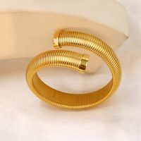 Simple Style Solid Color 304 Stainless Steel Bangle In Bulk main image 3
