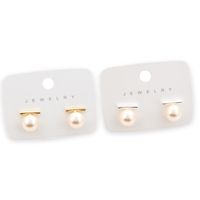 1 Pair Simple Style Geometric Round Plating Copper Ear Studs main image 2