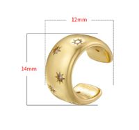 1 Pair Casual Elegant Simple Style Heart Shape Twist Plating Inlay Copper Zircon 18k Gold Plated Ear Cuffs main image 2