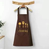 Casual Solid Color Pvc Apron 1 Piece sku image 4