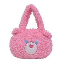 Kid's Women's Plush Animal Cute Oval Zipper Handbag main image 2