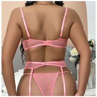 Women's Sexy Heart Shape Sexy Lingerie Sets Party Sheer Bra Low Waist Thong Sexy Lingerie main image 5