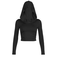 Women's T-shirt Long Sleeve T-shirts Sexy Solid Color sku image 5