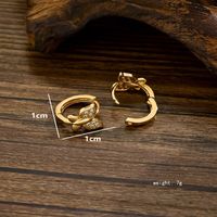 1 Pair Cute Sweet Shiny Butterfly Sequins Inlay Copper Alloy Zircon 18K Gold Plated Ear Studs main image 7