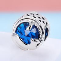 Casual Cat Sterling Silver Plating Inlay Glass Stone Jewelry Accessories main image 1