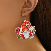 1 Pair Cute Santa Claus Wood Ear Hook main image 5