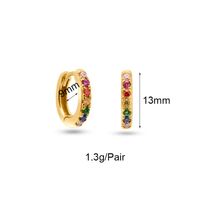 1 Piece 1 Pair Ig Style Lady Circle Tassel Plating Inlay Copper Zircon 18k Gold Plated Earrings main image 2