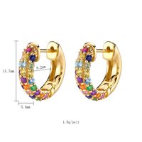 1 Piece 1 Pair Ig Style Lady Circle Tassel Plating Inlay Copper Zircon 18k Gold Plated Earrings main image 3