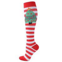 Cute Multicolor Stripe Nylon Rib-knit Over The Knee Socks 2 Pieces sku image 8