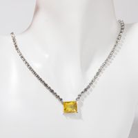 Copper Elegant Sweet Plating Inlay Heart Shape Zircon Pendant Necklace main image 3