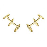 1 Pair Ig Style Simple Style Geometric Plating Inlay Copper Zircon 18k Gold Plated Drop Earrings main image 6
