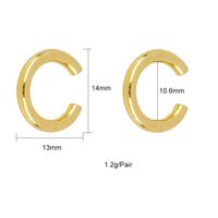 1 Pair Ig Style Simple Style Geometric Plating Inlay Copper Zircon 18k Gold Plated Drop Earrings sku image 1