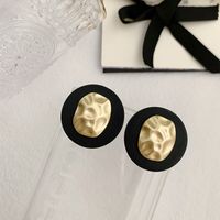 1 Pair Simple Style Classic Style Color Block Plating Alloy Gold Plated Ear Studs main image 2