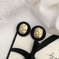 1 Pair Simple Style Classic Style Color Block Plating Alloy Gold Plated Ear Studs main image 4