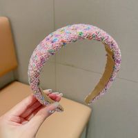 Simple Style Heart Shape Cloth Patchwork Hair Band sku image 100