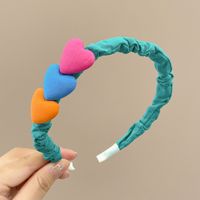 Simple Style Heart Shape Cloth Patchwork Hair Band sku image 64