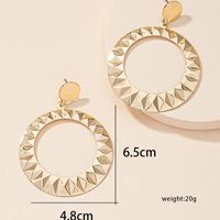 1 Pair Retro Lady Roman Style Geometric Plating Alloy Drop Earrings main image 7