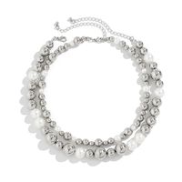Exaggerated Punk Simple Style Round Imitation Pearl Women's Necklace main image 3