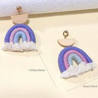1 Pair Cute Rainbow Alloy Drop Earrings main image 8