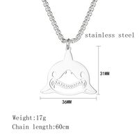 Cute Streetwear Shark 304 Stainless Steel 18K Gold Plated Unisex Pendant Necklace main image 7