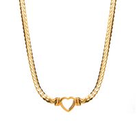 Wholesale Modern Style Simple Style Heart Shape Stainless Steel Necklace Pendant sku image 3
