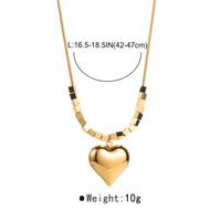 Wholesale Modern Style Simple Style Heart Shape Stainless Steel Necklace Pendant main image 5