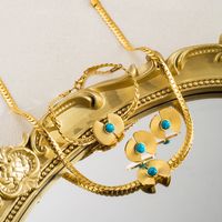 Vintage-stil Einfacher Stil Sektor Rostfreier Stahl Armbänder Ohrringe Halskette main image 1