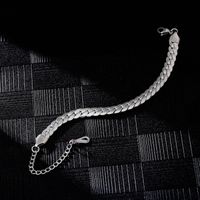 Hip-Hop Commute Solid Color 304 Stainless Steel Plating Chain K Gold Plated Rhodium Plated Men's Bracelets main image 5