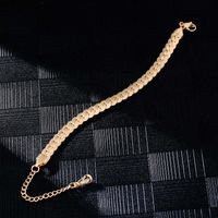 Hip-Hop Commute Solid Color 304 Stainless Steel Plating Chain K Gold Plated Rhodium Plated Men's Bracelets main image 4