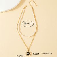 Cute Sweet Bow Knot Plastic Zinc Alloy Plating 14k Gold Plated Women's Pendant Necklace main image 3