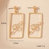 1 Pair Casual Geometric Plating Ferroalloy 14k Gold Plated Drop Earrings main image 5