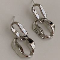 1 Pair Vintage Style Solid Color Alloy Drop Earrings sku image 2