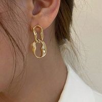 1 Pair Vintage Style Solid Color Alloy Drop Earrings main image 4