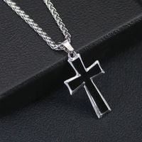 Vintage Style Cross Alloy Zinc Alloy Enamel Plating Unisex Pendant Necklace main image 6