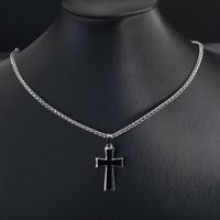 Vintage Style Cross Alloy Zinc Alloy Enamel Plating Unisex Pendant Necklace main image 5