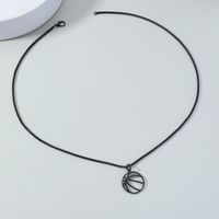 Wholesale Vintage Style Basketball Stainless Steel Pendant Necklace main image 1