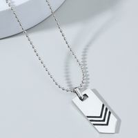 Wholesale Simple Style Arrow Stainless Steel Pendant Necklace main image 1