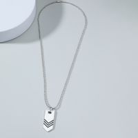 Großhandel Einfacher Stil Pfeil Rostfreier Stahl Halskette Mit Anhänger main image 5