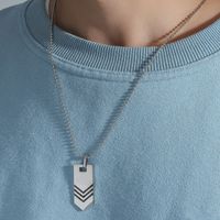 Wholesale Simple Style Arrow Stainless Steel Pendant Necklace main image 4