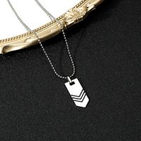 Wholesale Simple Style Arrow Stainless Steel Pendant Necklace main image 3